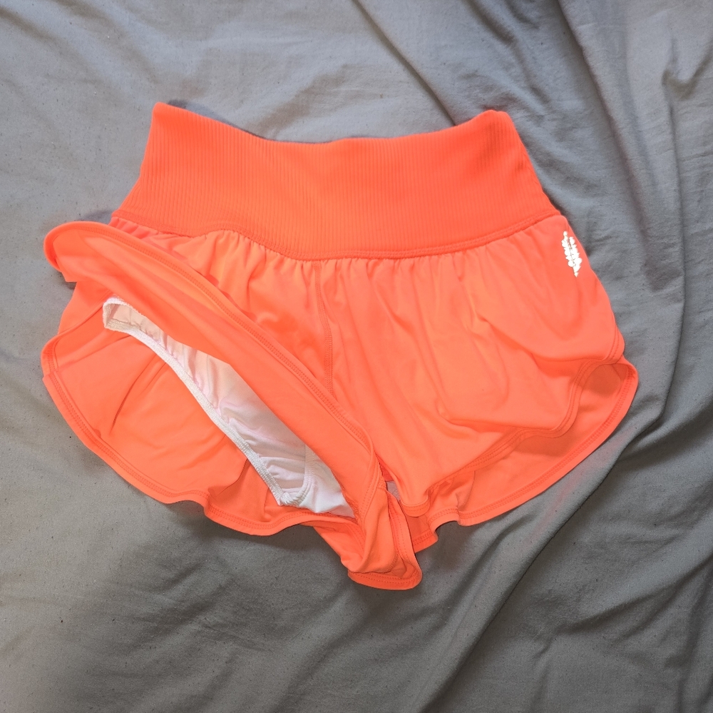 Free People Women's Orange Athletic Shorts